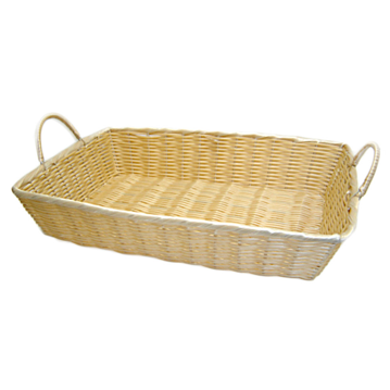 Cesta Tipo Vime Rectangular com Asas 480x350x100mm 12 un