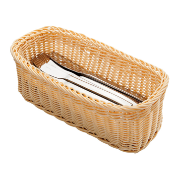 Cesta Tipo Vime Rectangular para Talheres 280x110x100mm 4 un