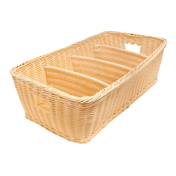 Cesta Tipo Vime Rectangular para Talheres 530x310x150mm 1 un