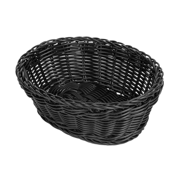 Cesta Tipo Vime Oval Preto 230x170x80mm 12 un