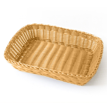 Cesta Tipo Vime Rectangular Laranja 300x220x70mm 12 un