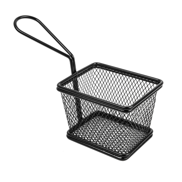 Mini Fritadeira em inox Preto 1 Poro 100x78x70mm 6 un