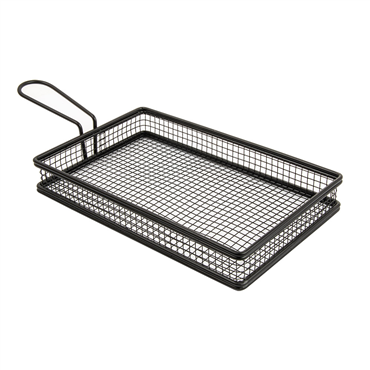 Mini Fritadeira em inox Preto Rectangular 240x150x35mm 6 un