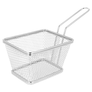 Mini Fritadeira em inox 2 Pores 125x100x75mm 6 un