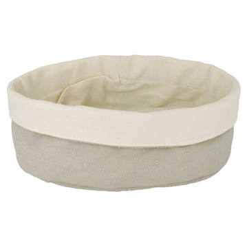 Cesta para Po em Algodo Creme/Cinzento 180x250x90mm 12 un