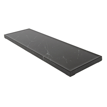 Placa Semelhante a Mrmore Preto em Melamina 530x162x17mm 1 un