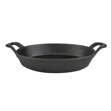 Caarola em Ferro Preto Redonda 1000ml 240/300x170x46mm 8 un