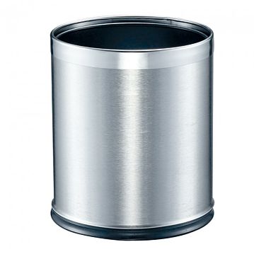 Papeleira de Quarto Redonda em Inox 9L 225x270mm