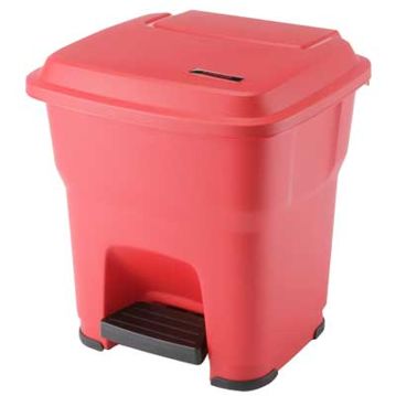 Balde do Lixo com Pedal - Hera 35 L Vermelho