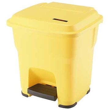 Balde do Lixo com Pedal - Hera 35 L Amarelo