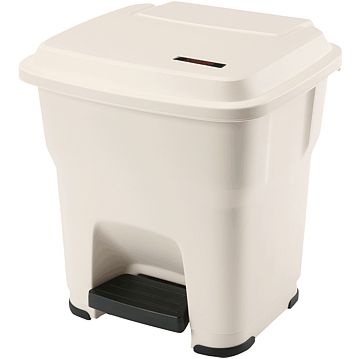 Balde do Lixo com Pedal - Hera 35 L Beige