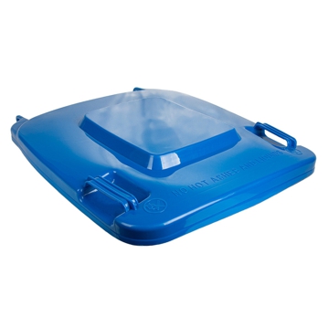 Tampa p/ Contentor do Lixo com Rodas 240 L Azul