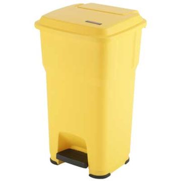 Balde do Lixo com Pedal - Hera 60 L Amarelo