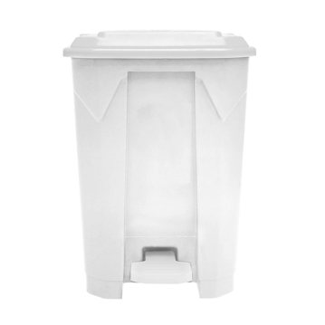 Balde do Lixo com Pedal e Tampa 50 L Branco