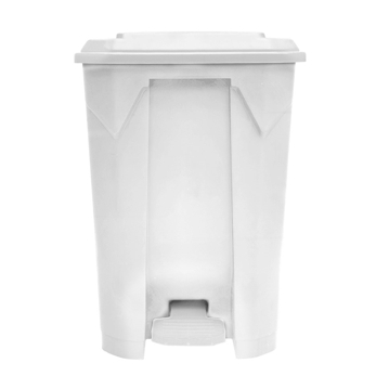 Balde do Lixo com Pedal e Tampa 80 L Branco