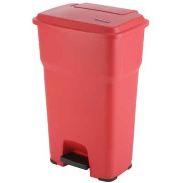 Balde do Lixo com Pedal - Hera 85 L Vermelho