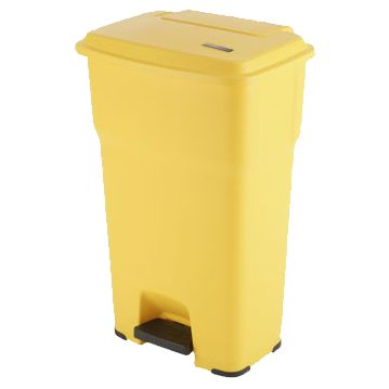 Balde do Lixo com Pedal - Hera 85 L Amarelo