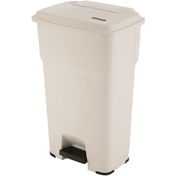 Balde do Lixo com Pedal - Hera 85 L Beige