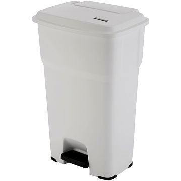 Balde do Lixo com Pedal - Hera 85 L Branco