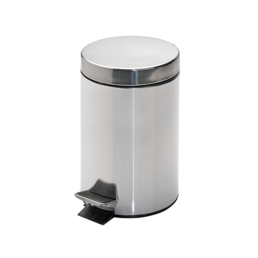 Balde do Lixo com Pedal Inox 3L 170x245mm
