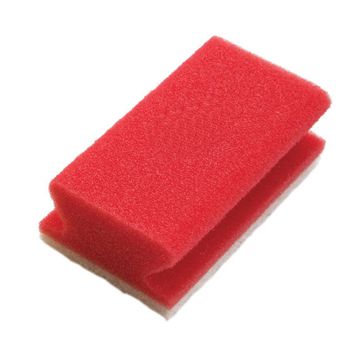 Esponja no abrasiva Salva Unhas Vermelho Taski 80x140mm 10 un