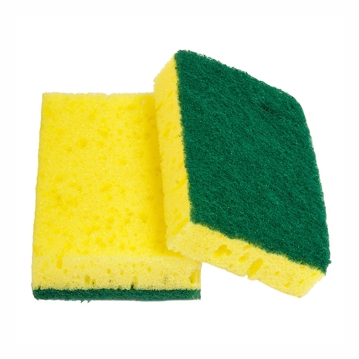 Esponja com Fibra Abrasiva Verde Super 110x70x25mm 12 un