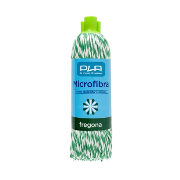 Esfregona Entranada Microfibra Verde 160g 1 un