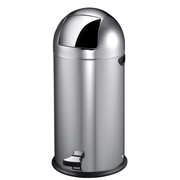Papeleira Push com Pedal em Inox 380x890mm 52L