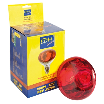 Lmpada Infravermelhos em Vidro Transparente 180mm 250W-220V