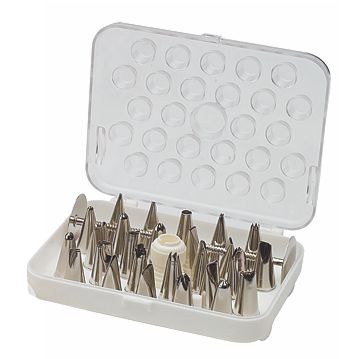 Conjunto de 26 Bicos em Inox para Saco Pasteleiro