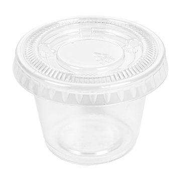 Copo em Plstico PP + Tampa PET para Molhos 30ml Transparente 24x50 un