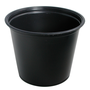Copo em Plstico para Molhos - 165ml Preto 20x125 un