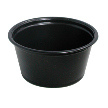 Copo em Plstico para Molhos - 60ml Preto 20x125 un