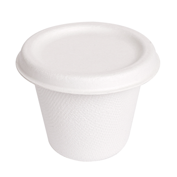 Copo Cana Acar para Molhos Branco 90ml 62x52x7mm + Tampa 20x50un