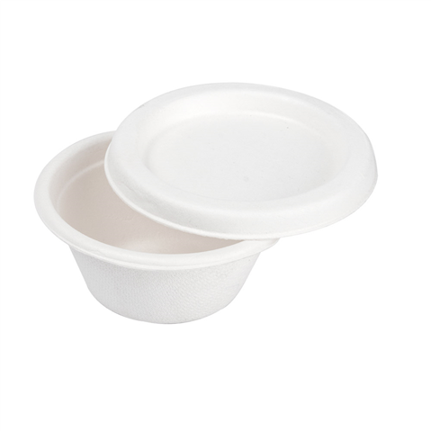 Copo Cana Acar para Molhos Branco 60ml 69x30mm + Tampa 20x50un