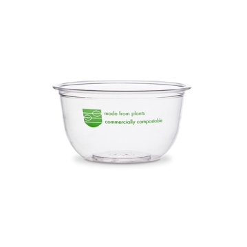 Contentor Redondo Bella em PLA Transparente 250ml 8oz Vegware BEL-08 20x50 un