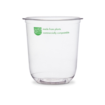 Contentor Redondo Bella em PLA Transparente 500ml 16oz Vegware BEL-16 20x50 un