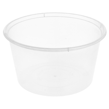 Recipiente de Pl�stico PP Transparente 475ml �115/90x65mm 10x500 un