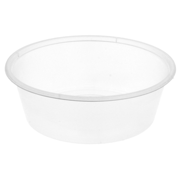 Recipiente de Pl�stico PP Transparente 225ml �115/90x37mm 10x500 un