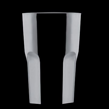 Copo em Pl�stico SAN Preto Facetado 400ml Caixa 15x5un