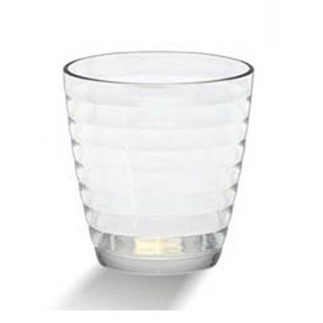 Copo em Pl�stico Policarbonato Transparente Textured 370ml Caixa 72