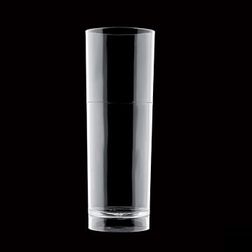 Copo Tubo em Pl�stico Policarbonato Transparente 200ml Caixa 17x6