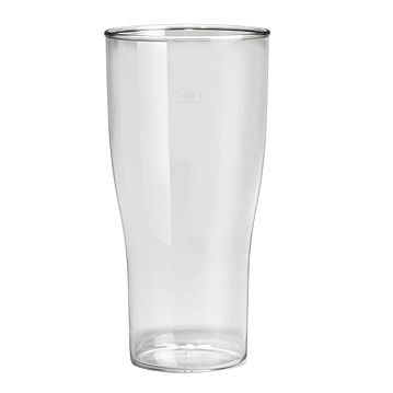 Copo em Pl�stico Policarbonato Transparente Cerveja 400ml Caixa 16x5