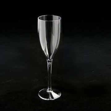 Copo Flute em Plstico Policarbonato Transparente 150ml Caixa 6