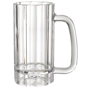 Caneca Cerveja em Policarbonato Transparente 365ml 12 un