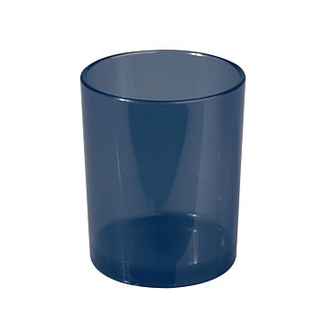 Copo Whisky Caipirinha em Pl�stico Policarbonato Transparente Azul 100x1