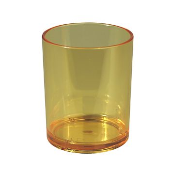 Copo Whisky Caipirinha em Pl�stico Policarbonato Transparente Amarelo 100x1