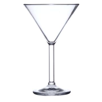 Copo em Policarbonato Transparente Martini 220ml 72 un