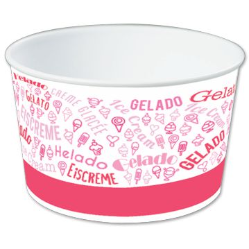 Copo Cart�o para Gelado Gen�rico Progelcone 7oz 207ml Caixa 1000