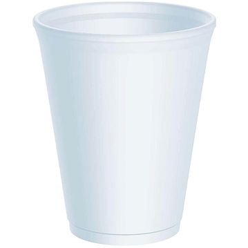 Copo Foam Branco Liso 237ml Caixa 1000